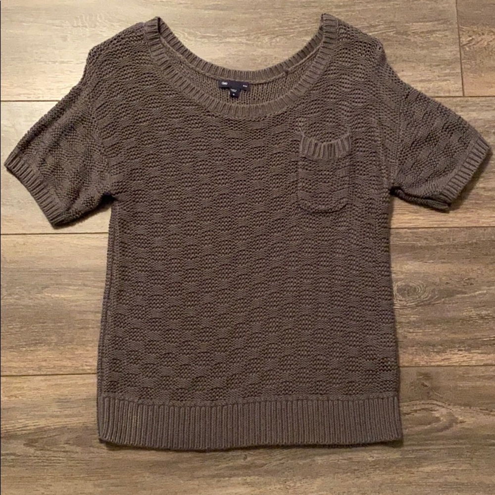 Gap Cable Knit Off Shoulder Shirt